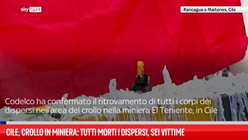 Cile, crollo in miniera: tutti morti i dispersi, sei vittime