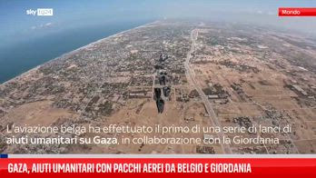 Aiuti a Gaza, pacchi aerei da Belgio e Giordania