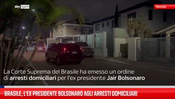 Brasile, l’ex presidente Bolsonaro agli arresti domiciliari