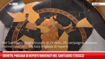 Orvieto, migliaia di reperti rinvenuti nel Santuario etrusco