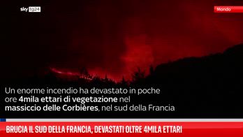 Brucia il sud della Francia, devastati oltre 4mila ettari