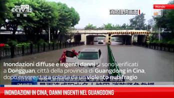 Inondazioni in Cina, danni ingenti nel Guangdong