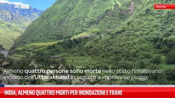 India, almeno quattro morti per inondazioni e frane