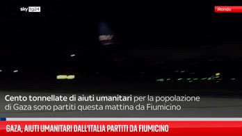 Gaza, aiuti umanitari dall'Italia partiti da Fiumicino