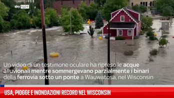 Usa, piogge e inondazioni record nel Wisconsin