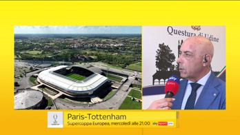 supercoppa europea psg tottenham udines questore video
