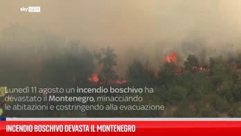 ERROR! Incendio boschivo devasta il Montenegro