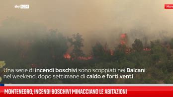 Montenegro, incendi boschivi minacciano le abitazioni