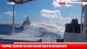 Filippine, scontro tra navi militari cinesi in inseguimento