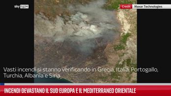 Incendi devastano il sud Europa e il Mediterraneo orientale