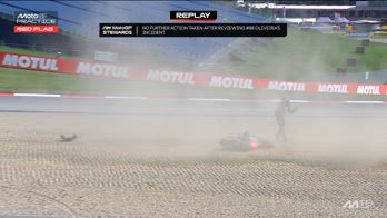 oliveira yamaha caduta prove libere gp austria