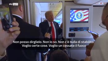 Trump: voglio un cessate il fuoco subitO