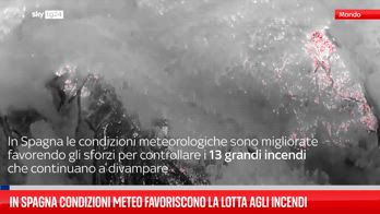 Spagna, il cambiamento del meteo aiuta a controllare diversi incendi