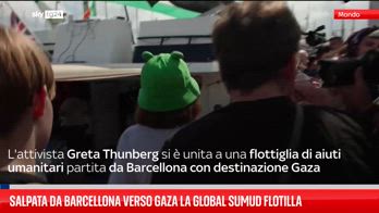 Salpata da Barcellona verso Gaza la Global Sumud Flotilla