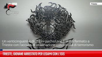 Trieste, giovane arrestato per legami con l’Isis