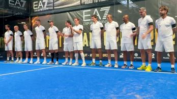 giorgio armani minuto silenzio EA7 World Legends Padel Tour