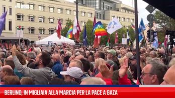 Berlino, in migliaia alla marcia per la pace a Gaza