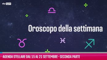 Agenda stellare dal 15 al 21 settembre - Seconda parte