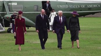 Il principe William e Kate accolgono i Trump a Windsor