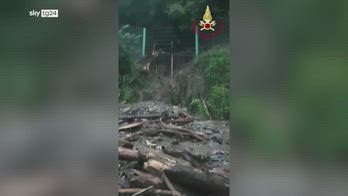 Maltempo in Lombardia, esondazioni e frane tra Como e Vares