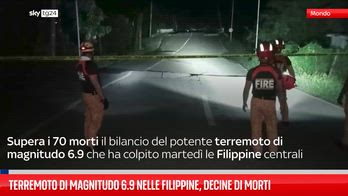 Terremoto di magnitudo 6.9 nelle Filippine, decine di morti