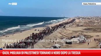 Tregua a Gaza, palestinesi tornano verso le loro case