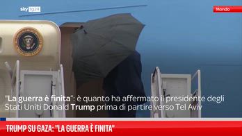 Gaza, Trump: "La guerra è finita"