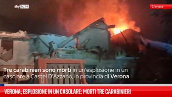 Verona, esplosione in un casolare: morti tre carabinieri