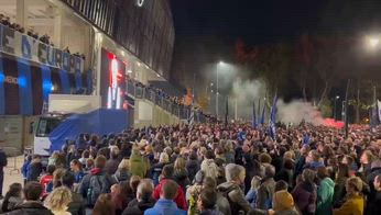 atalanta festa statua europa league saluto gasperini