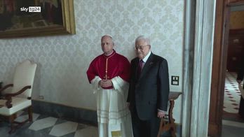 Vaticano, Papa Leone XIV incontra Abu Mazen
