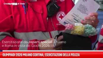 Olimpiadi 2026 Milano Cortina, esercitazioni della Polizia