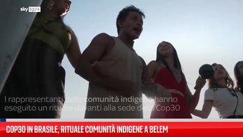 Cop30 in Brasile, rituale comunità indigene a Belem