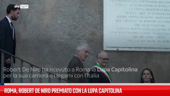 Roma, Robert De Niro premiato con la Lupa Capitolina