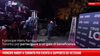 Principe Harry a Toronto per evento a supporto dei veterani