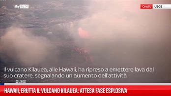 Eruzione vulcano nelle hawaii