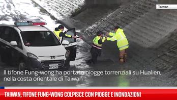 Taiwan, tifone Fung-wong colpisce con piogge e inondazioni