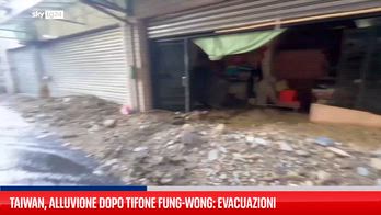 Taiwan, alluvione dopo tifone Fung-wong: evacuazioni