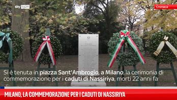 Milano, la commemorazione per i caduti di Nassiriya
