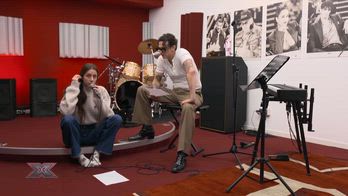 Daily X FactorLAYANA in sala prove con Lauro prima del Live