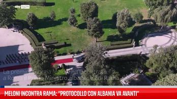 Meloni incontra Rama: "Avanti sul protocollo per i migranti"