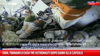 Astronauti cinesi atterrano dopo scontro con detriti spaziali