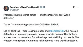 Gli Stati Uniti annunciano operazione anti-narcos in Venezuela