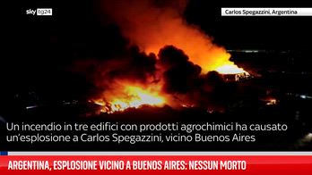 Argentina, esplosione potente in un parco industriale
