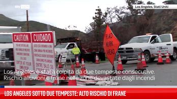 Los Angeles, forti piogge minacciano alluvioni e frane