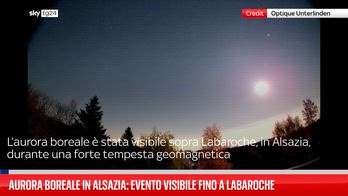 Magia nel cielo, aurore boreali danzano sopra l’Alsazia