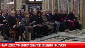 ERROR! Papa Leone XIV in udienza con attori e registi di Hollywood