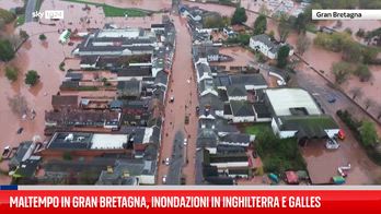 Maltempo in Gran Bretagna, inondazioni in Inghilterra e Galles