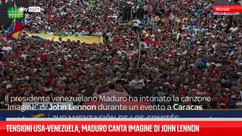 Tensioni Usa-Venezuela, Maduro canta Imagine di John Lennon