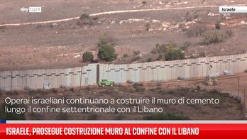 Israele, prosegue costruzione muro al confine con il Libano