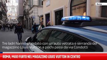 Roma, maxi furto nel magazzino Louis Vuitton in centro